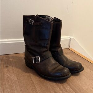 Women's Brown Leather Boots Frye